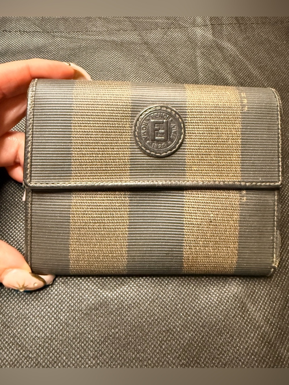 Fendi  Wallet with Round Logo